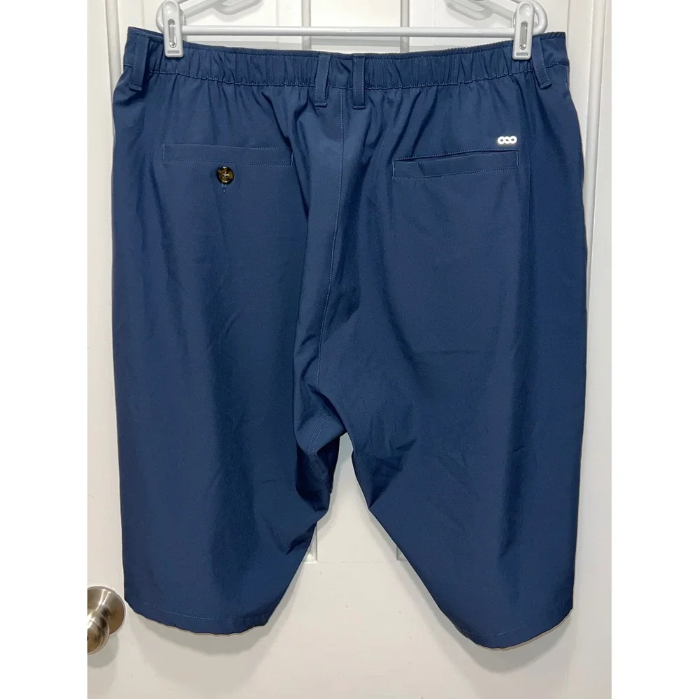 33,000ft Mens Performance Shorts Navy Blue Stretch Hiking Golf Size 42